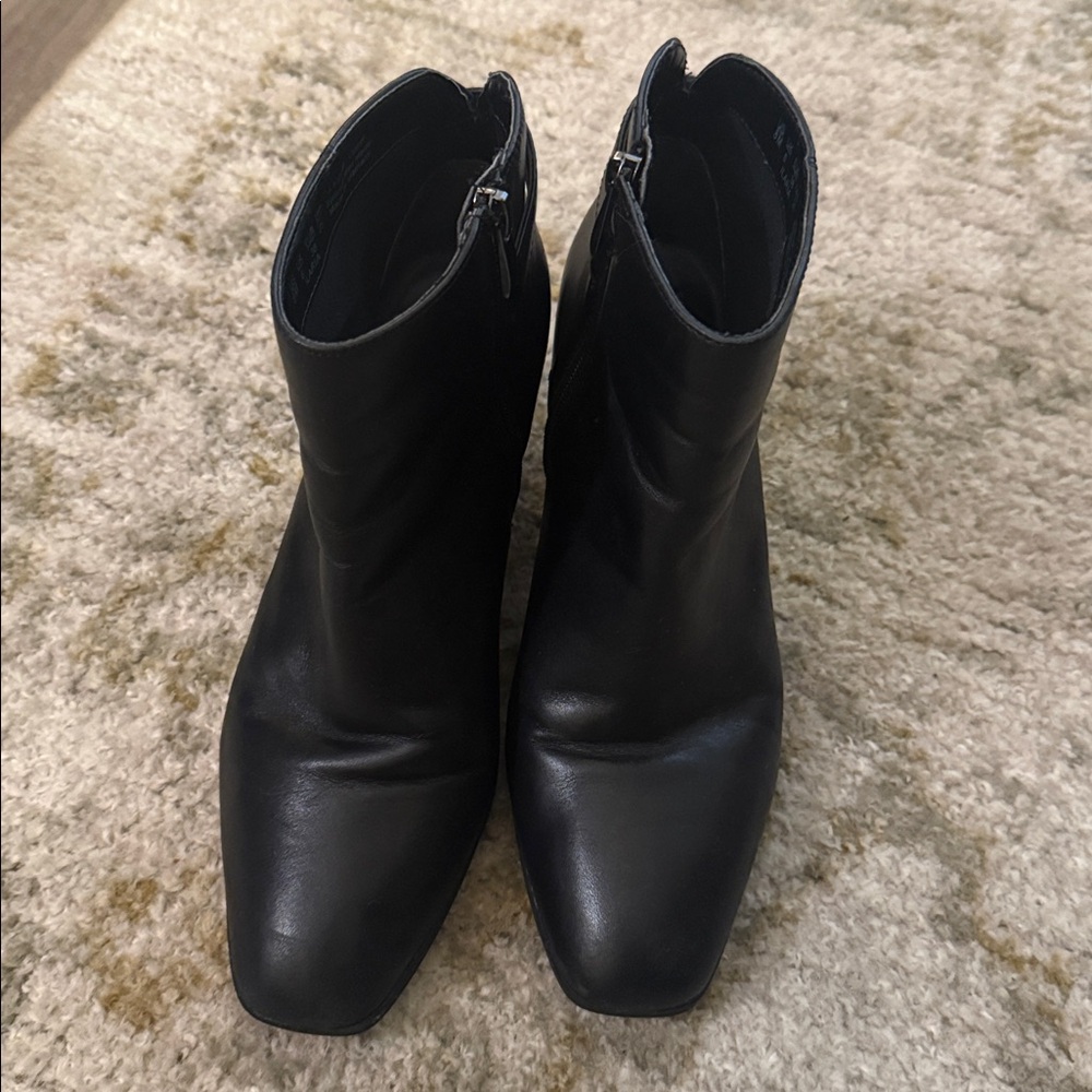 Franco Sarto Women's Ilaria Ankle Boot Sz 8 Black Leather - Picture 6 of 12